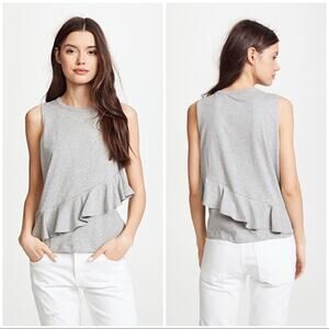 Rebecca Minkoff Lane Knit Top Grey XS